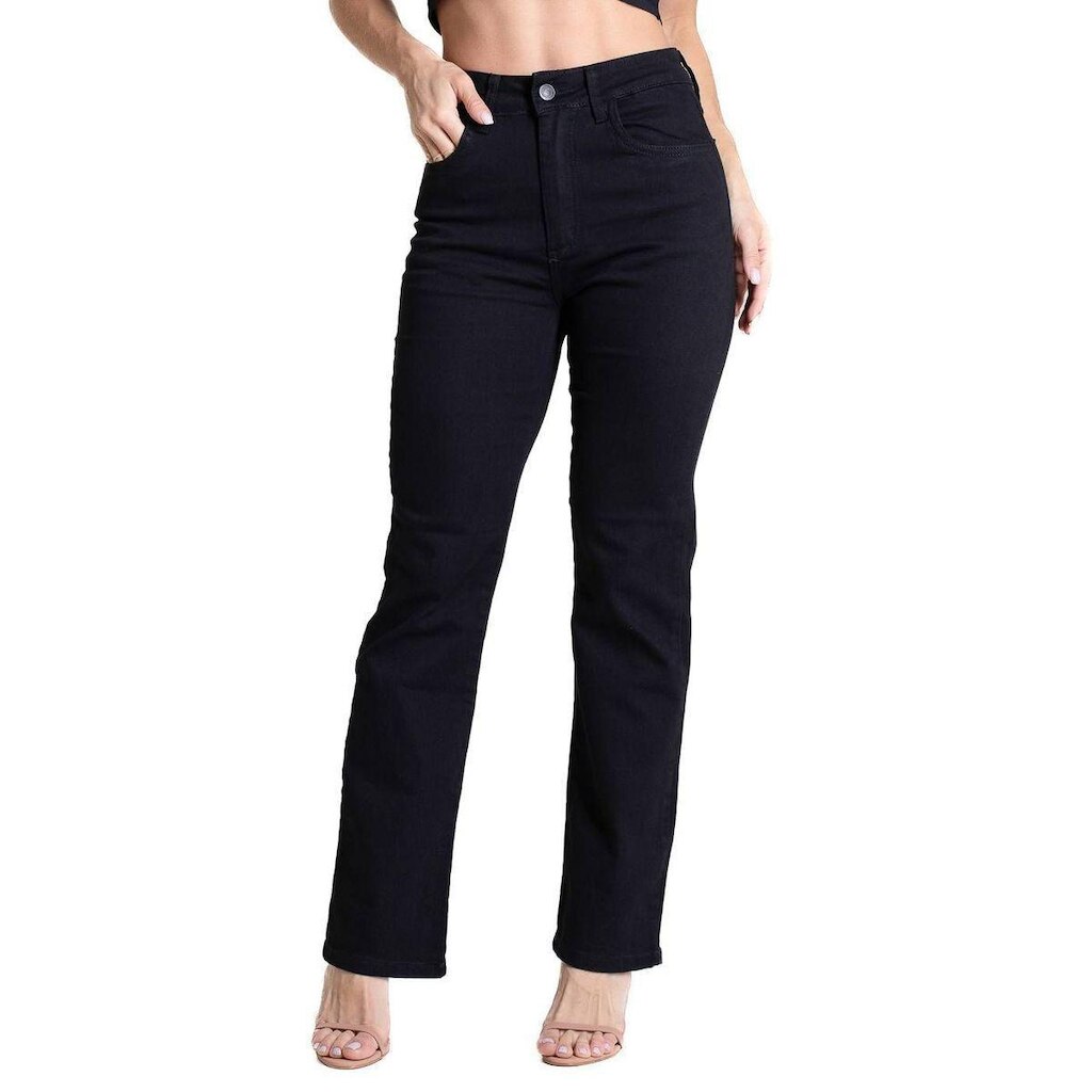 Calça Sarja Sawary Reta - 283601 - Preto 44
