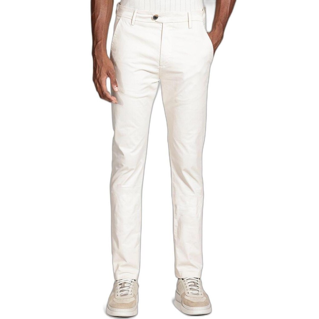 Calça Sarja Slim Alfaiataria Areia