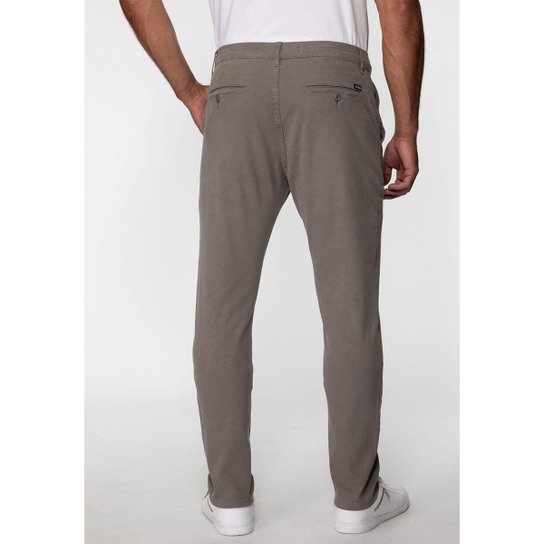 Calça Sarja Slim Cinza