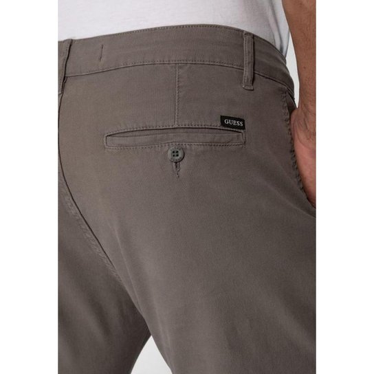 Calça Sarja Slim Cinza