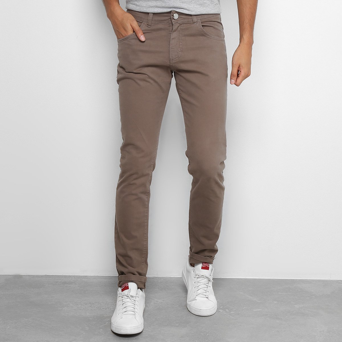 calça areia masculina