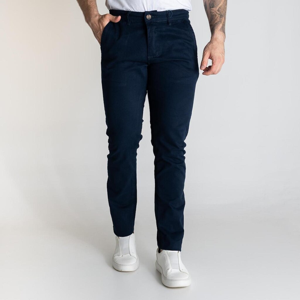 Calça Sarja Slim RL Azul Marinho