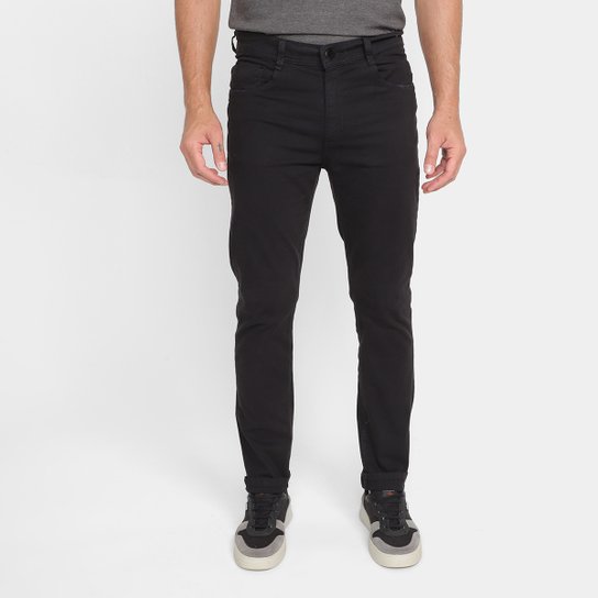 Calça Sarja Terminal Five Pockets Masculina - Preto Menor preço em Calça Sarja Terminal Five Pockets Masculina - Preto