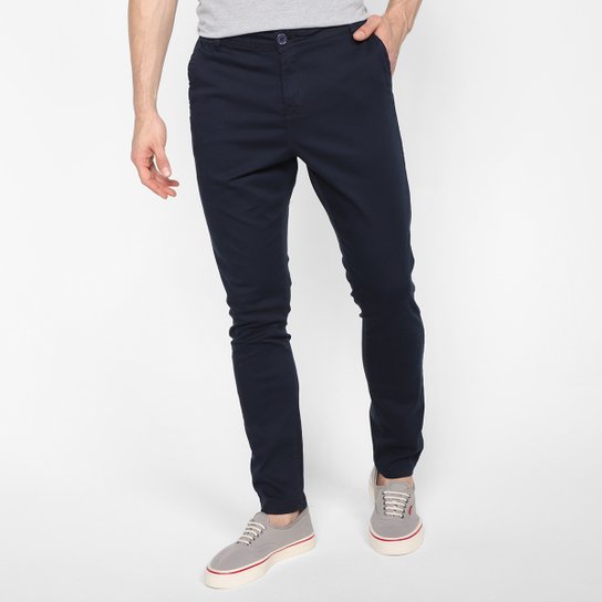 Calça Sarja Terminal Lisa Básica Masculina - Preto Menor preço em Calça Sarja Terminal Lisa Básica Masculina - Preto