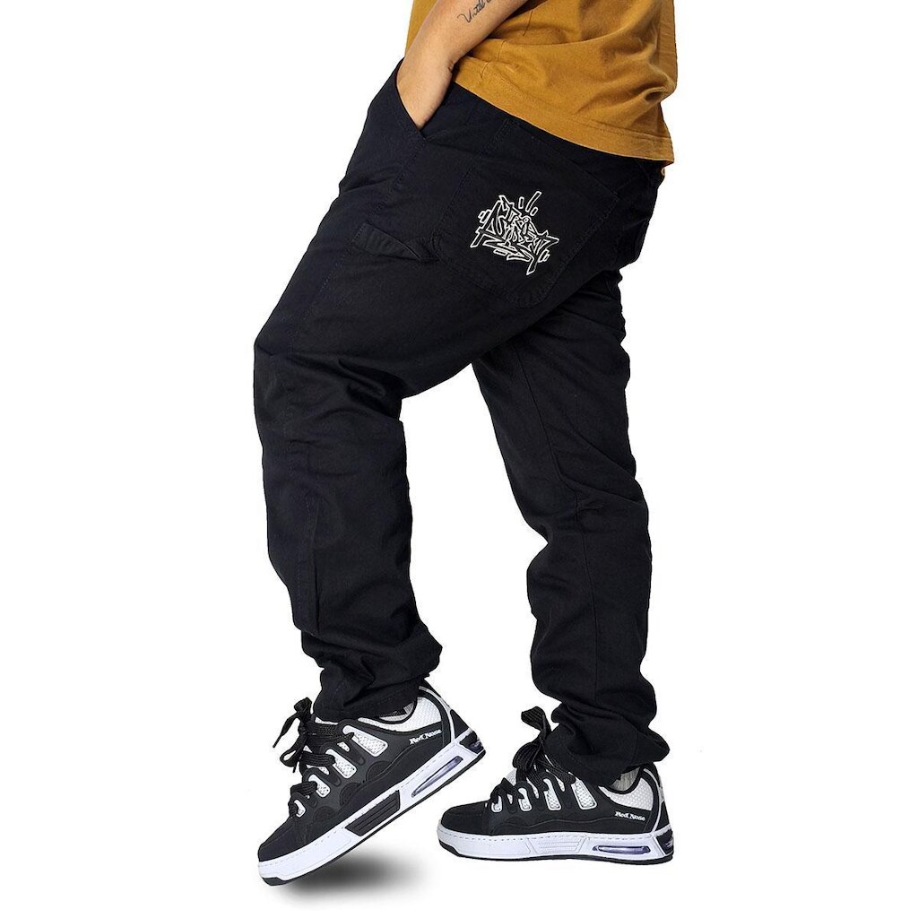 Calça Sarja Trip Side Carpinteiro Hip Hop Preto C034