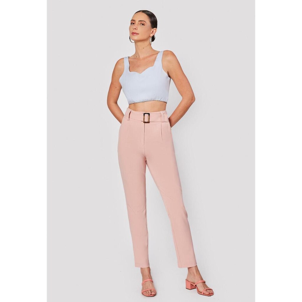 Calça Sevilha Alfaiataria Rosa