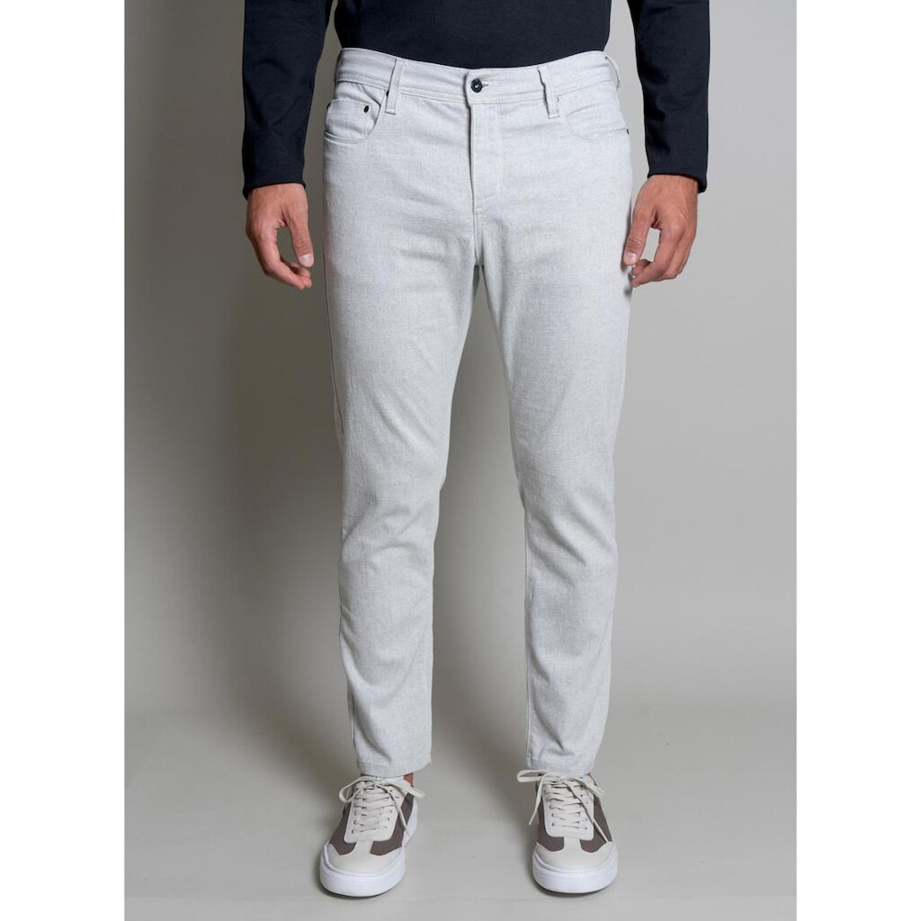 Calça Signature 5 Bolsos Malha Off-White