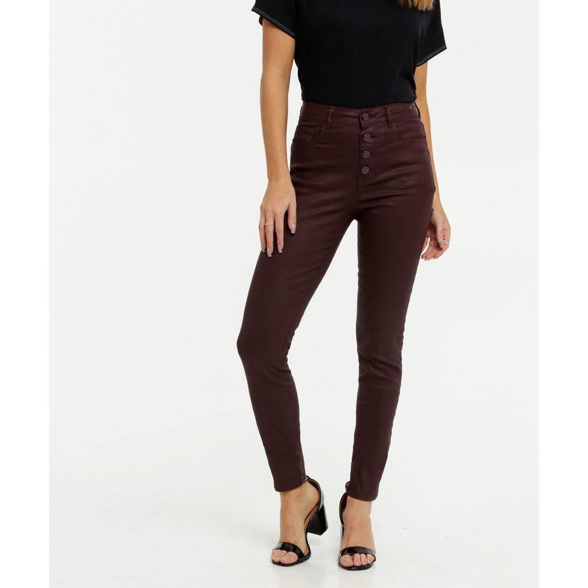 calca skinny resinada