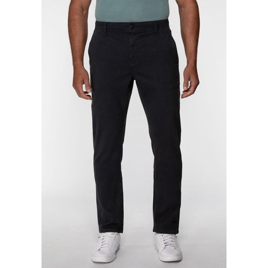 Calça Slim Canelada Cinza