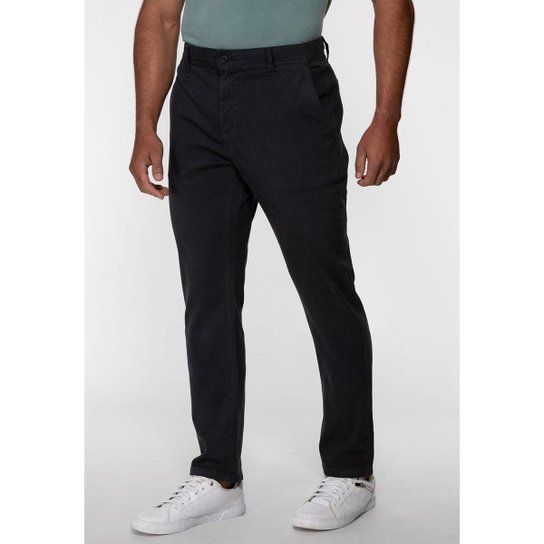 Calça Slim Canelada Cinza