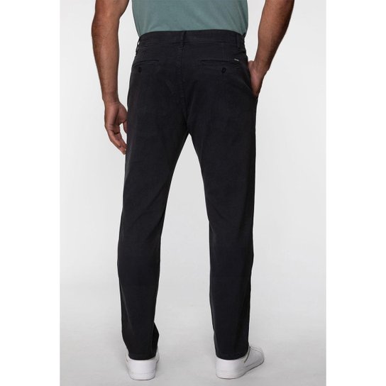 Calça Slim Canelada Cinza