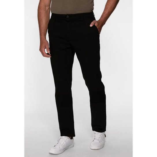 Calça Slim Canelada Preto