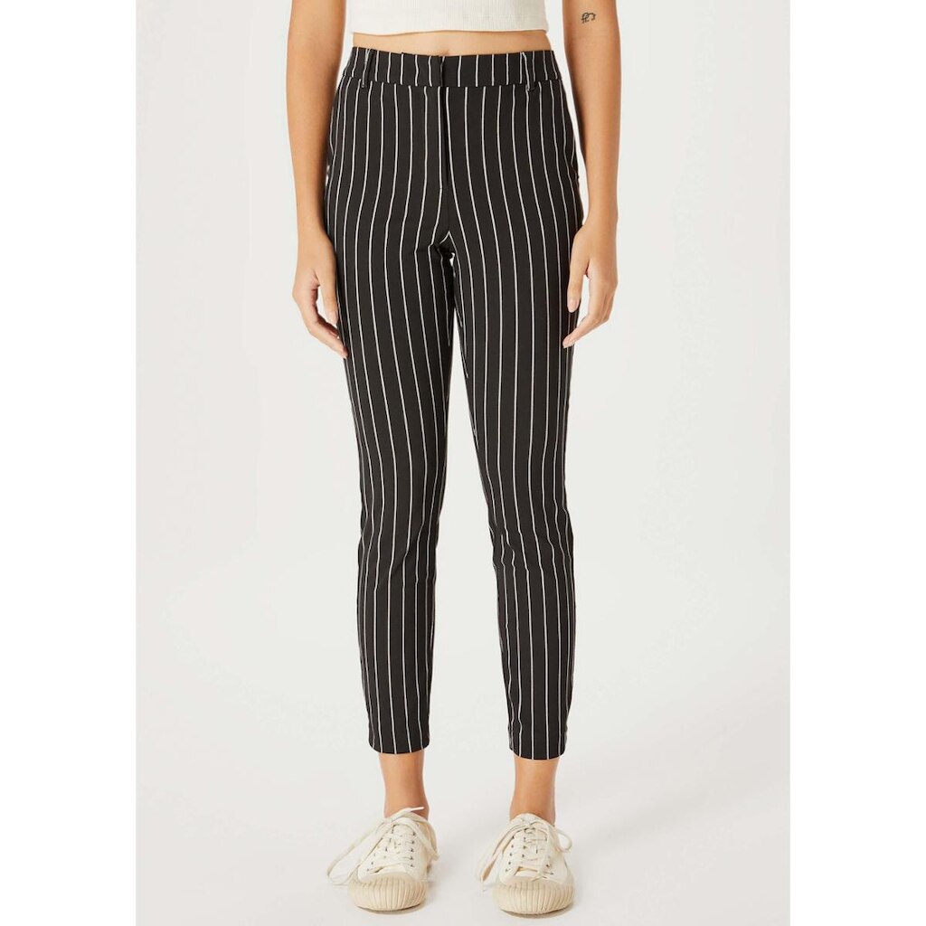 Calça Slim Hering Estampada Em Alfaiataria Feminina