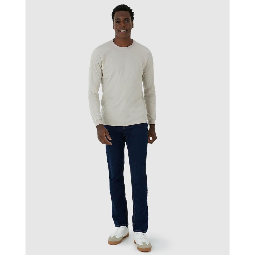 Calça Slim Masculina Cintura Média Em Flex Jeans