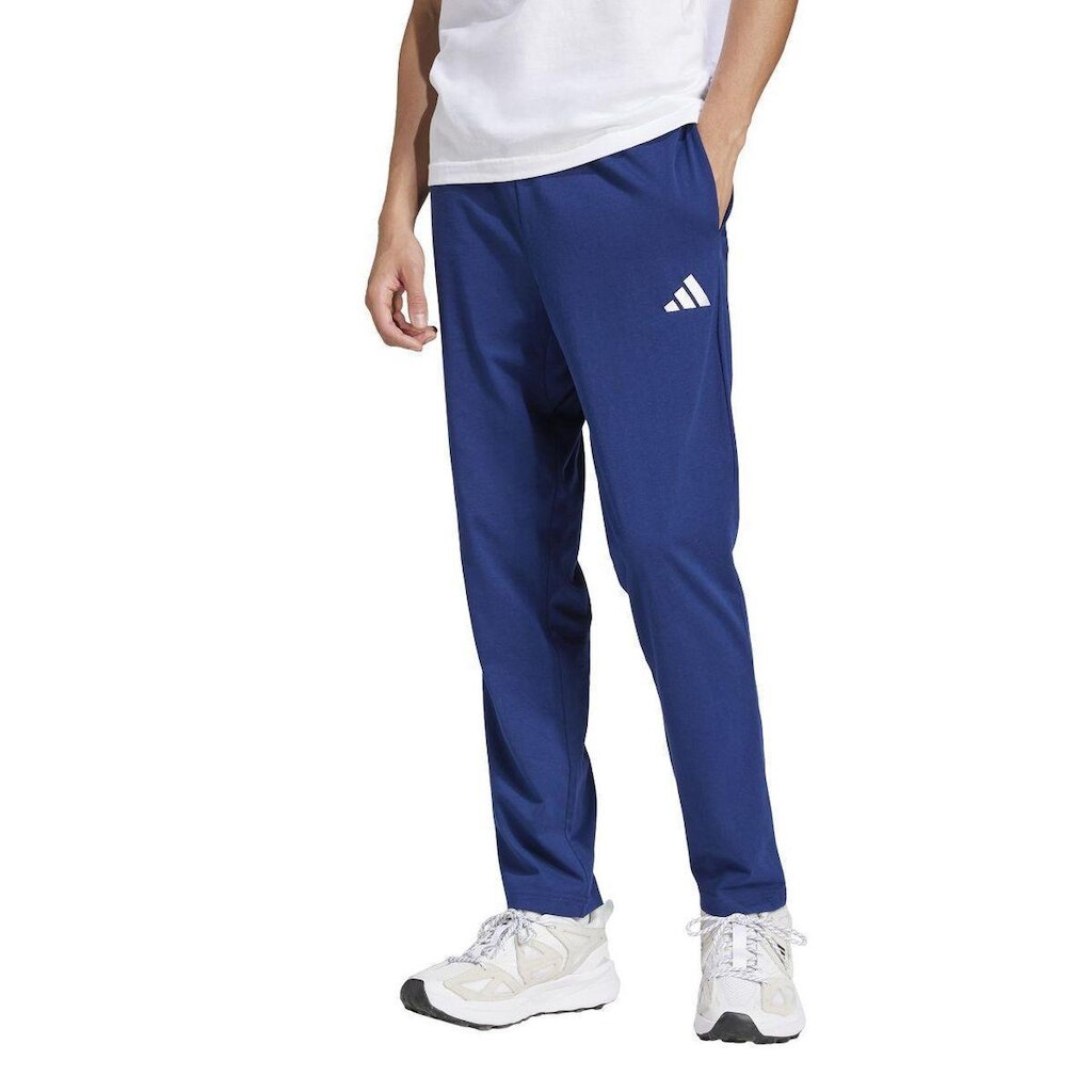 CALCA SMALL LOGO SINGLE JERSEY JF1108 - AZUL MARINHO/BRANCO PP
