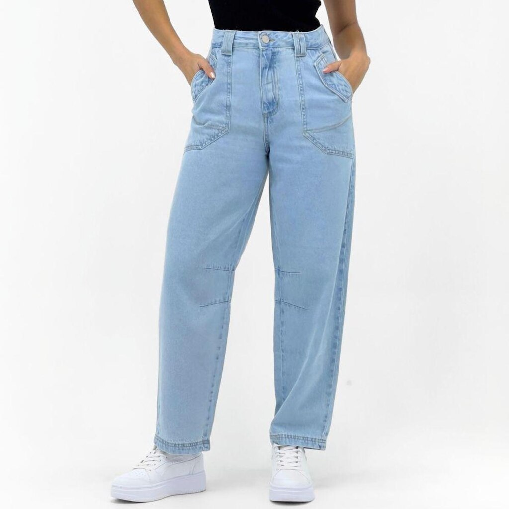 Calça Specific Jeans Barrel Jeans Feminina