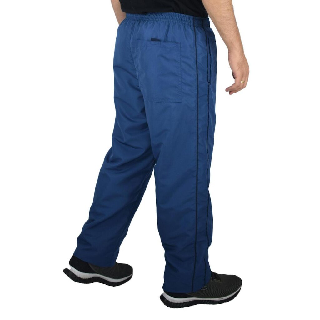 Calça tactel forrada filetes Butu Biru Indigo