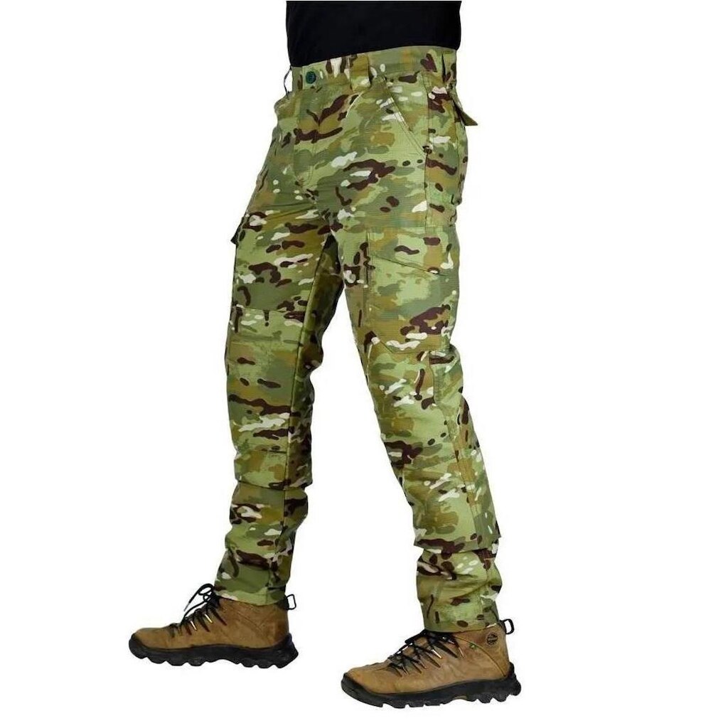 Calça Tática Safo Militar Cargo 6 Bolsos Rip Stop Multicam