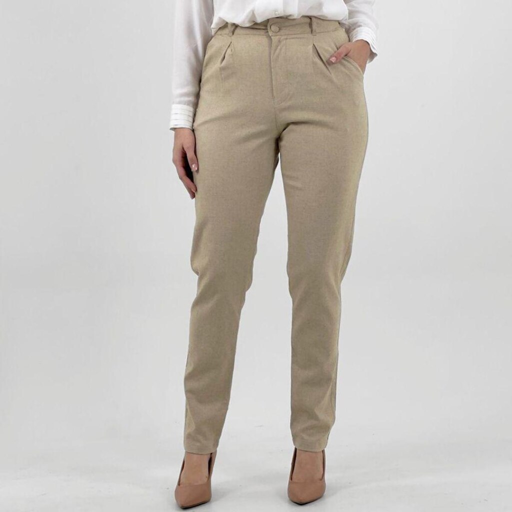Calça Tee Migles Tecido Reta Slouchy Feminina