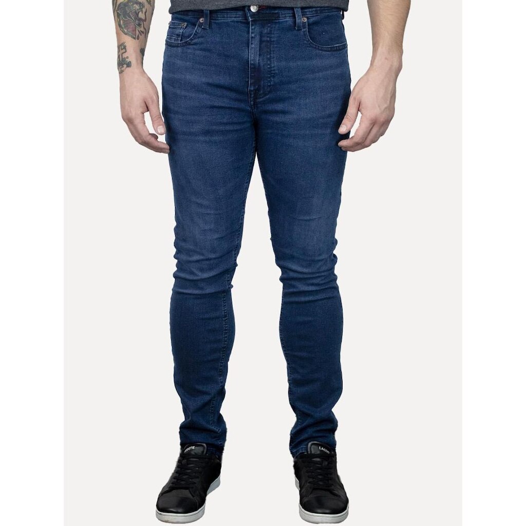Calça Tommy Hilfiger Jeans Masculina Slim Bleecker Azul Medium