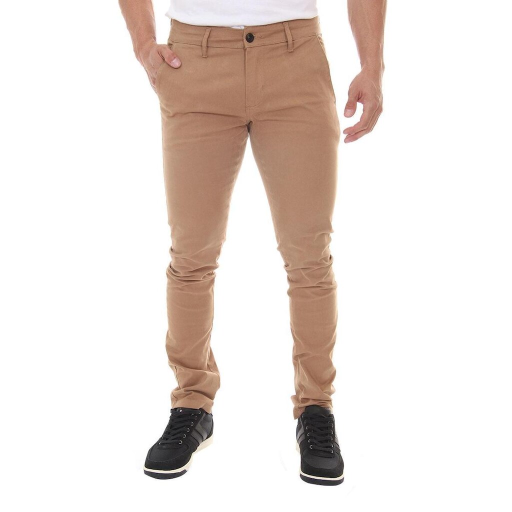 Calça Tommy Hilfiger Masculina de Sarja Brooklyn Caqui