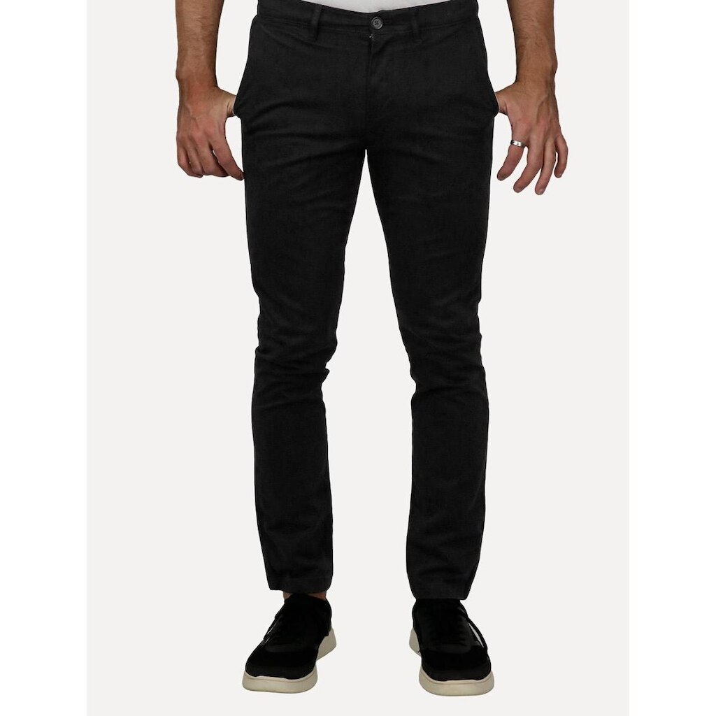 Calça Tommy Hilfiger Masculina Slim Bleeker THFlex Chino Stretch Preta