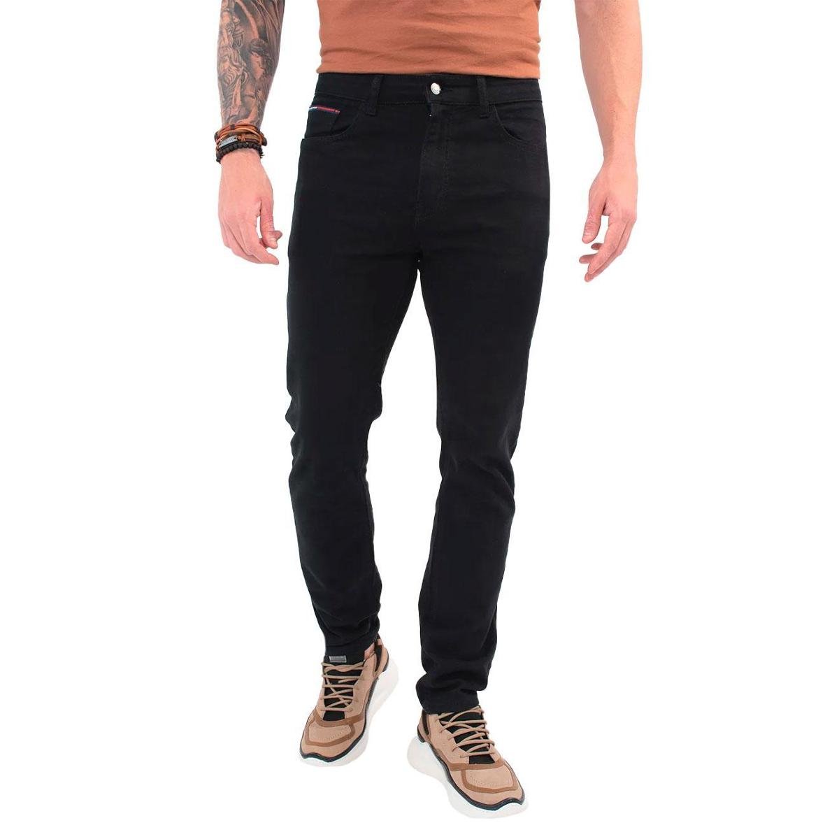 Calça Tommy Hilfiger Masculina Slim Scanton Preta Menor preço em Calça Tommy Hilfiger Masculina Slim Scanton Preta
