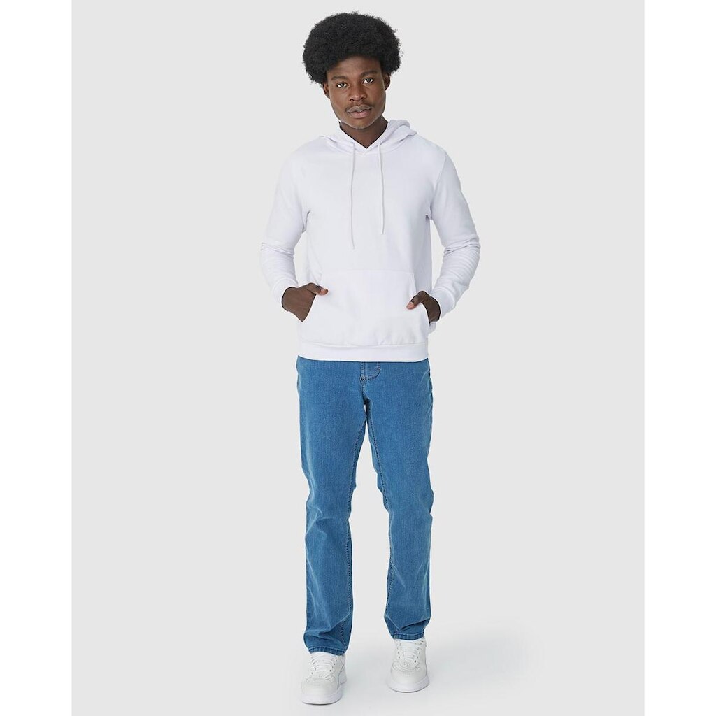 Calça Tradicional Masculina Cintura Média Em Flex Jeans