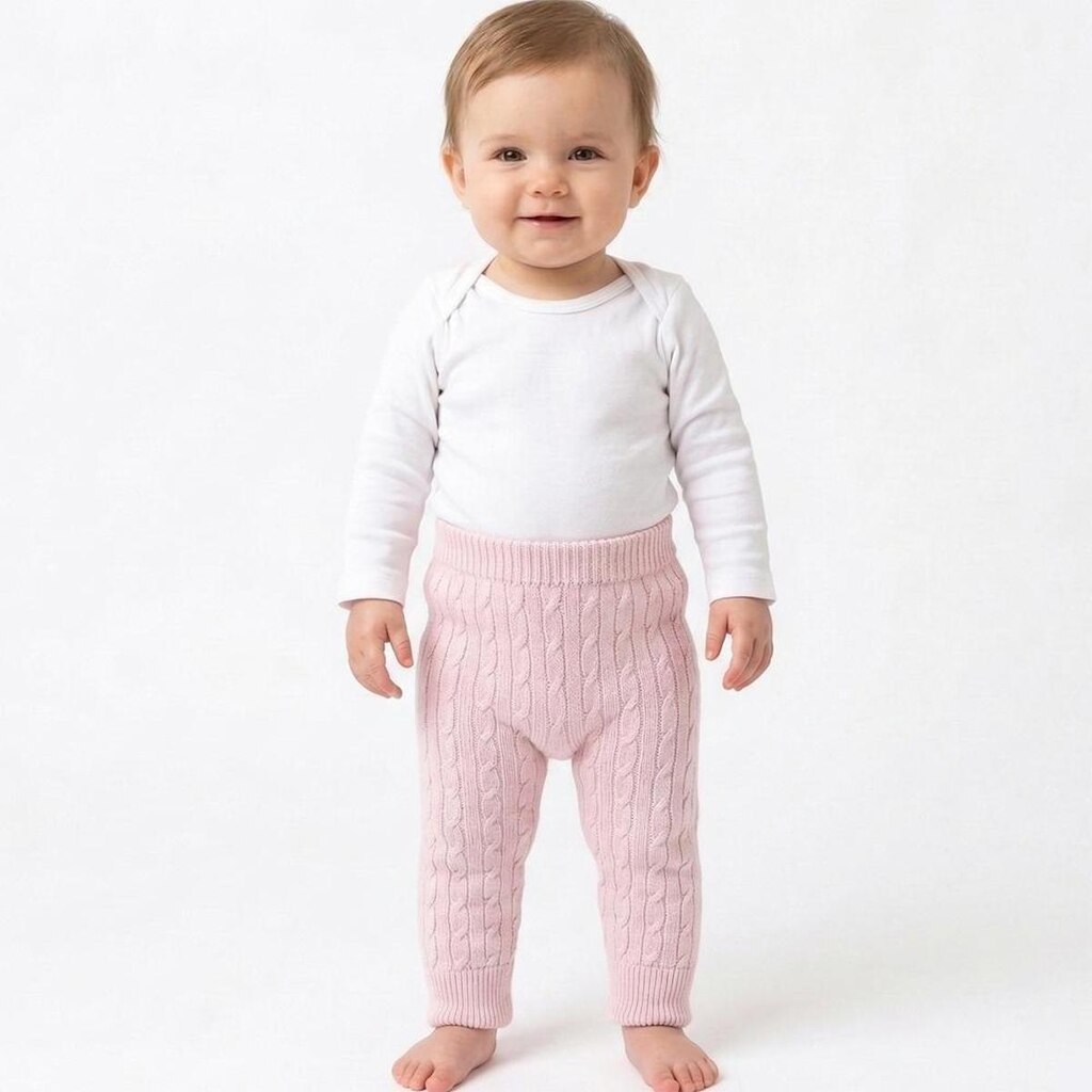 Calça Trançada Tricô Kids Bebê