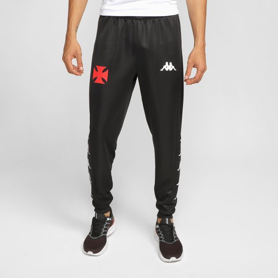 Calça Vasco Treino 21/22 Kappa Masculina - Preto Menor preço em Calça Vasco Treino 21/22 Kappa Masculina - Preto