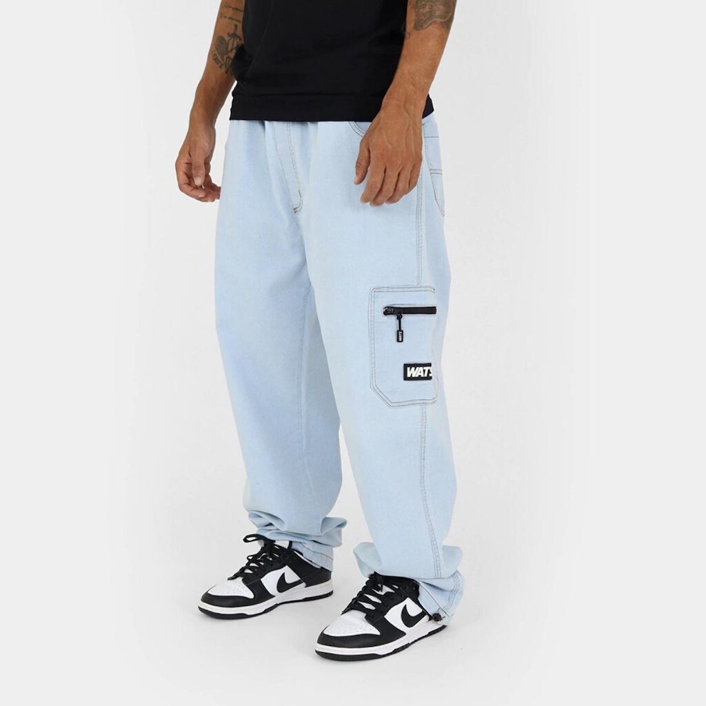 Calça Wats Cargo Pocket Jeans Off White