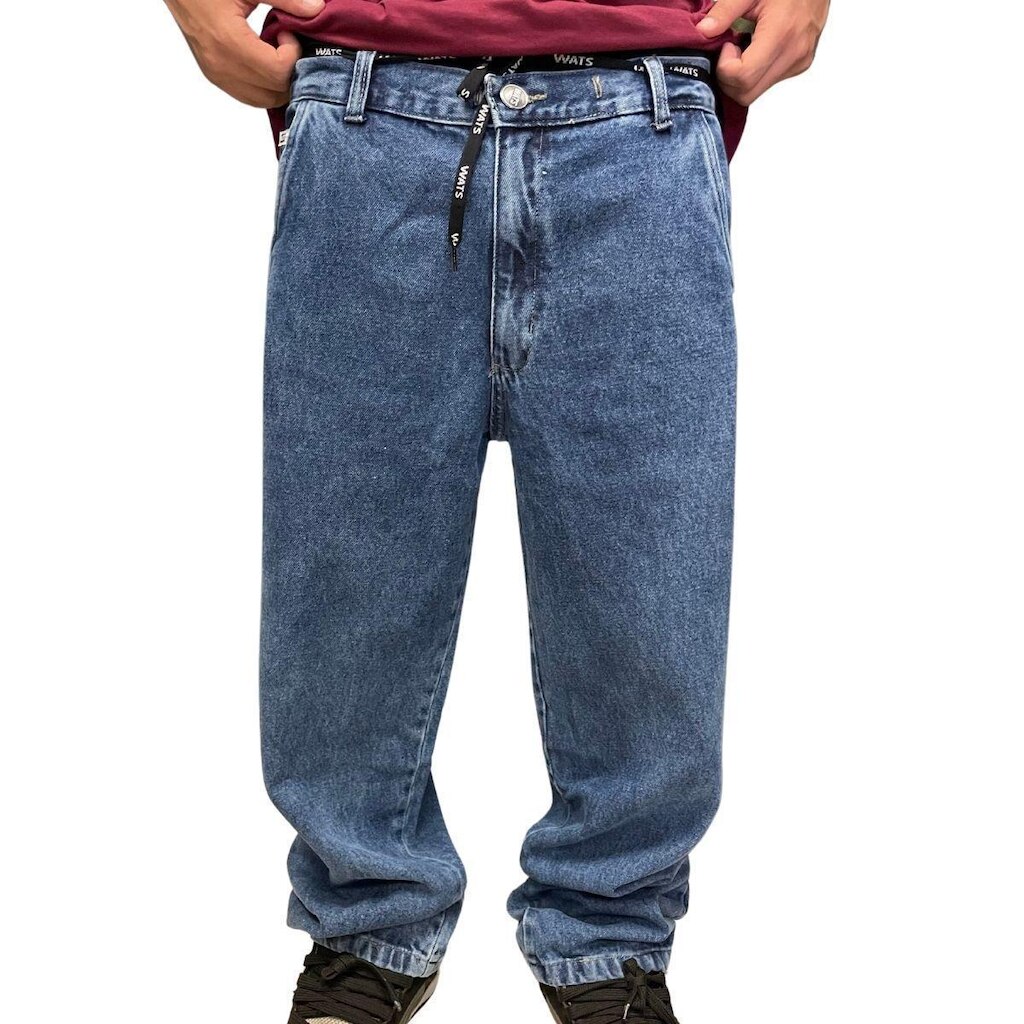 Calça Wats Jeans Marmorizada Azul
