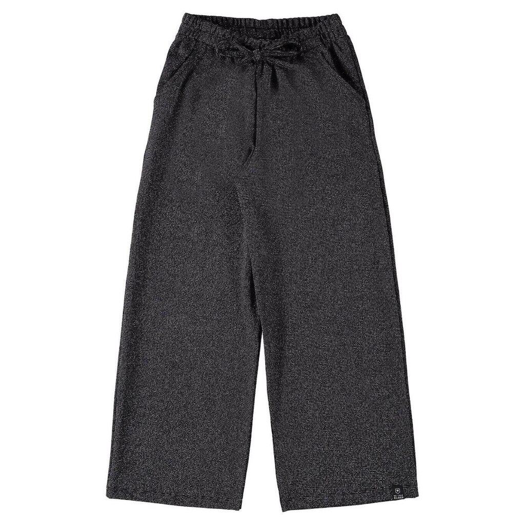 Calça Wide Leg em Malha com Lurex Juvenil Gloss
