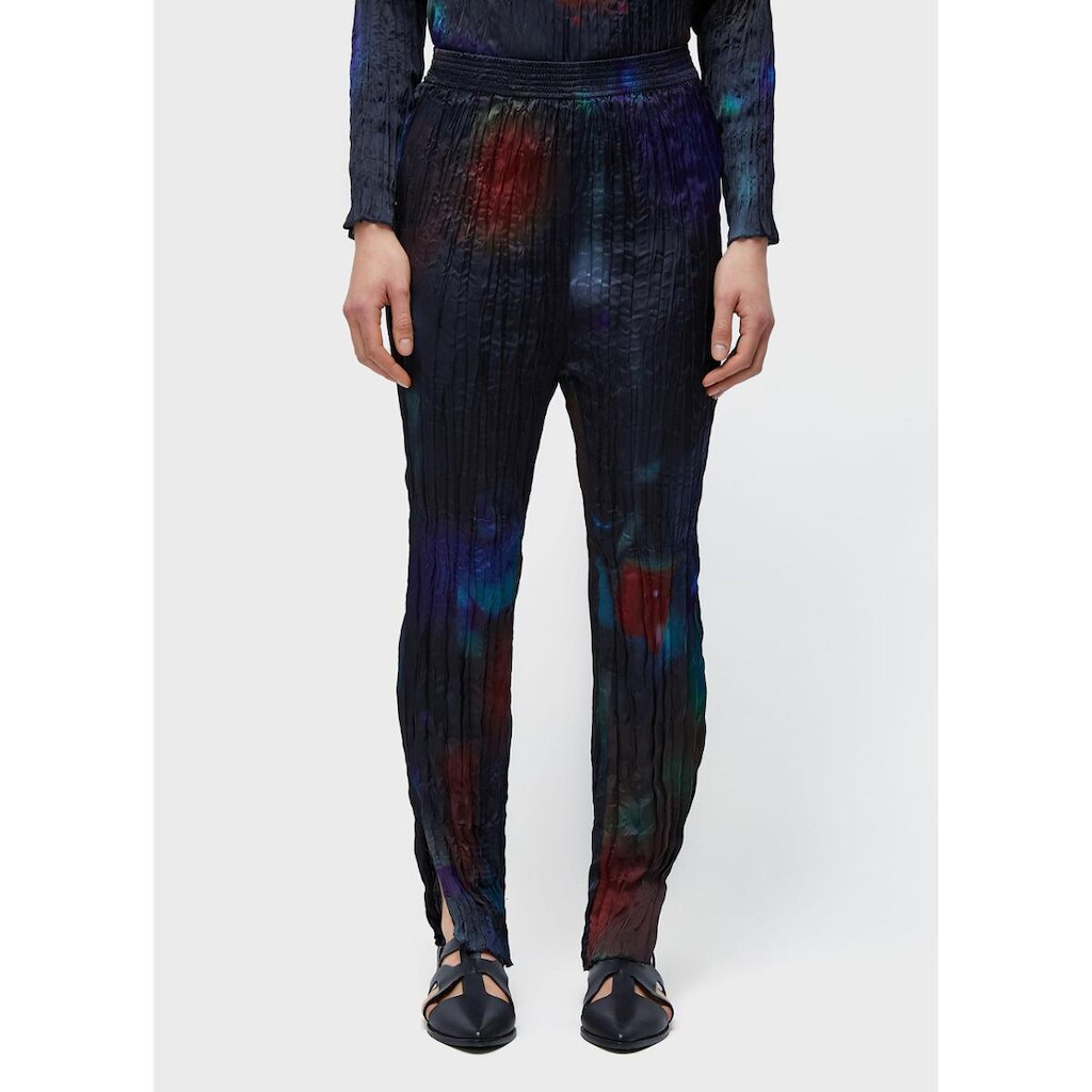 Calça wrinckled satin rose blur double OSKLEN