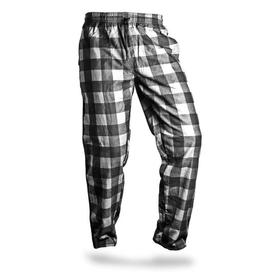 Calça Xadrez Bermudaria Masculina Branco+Preto Netshoes
