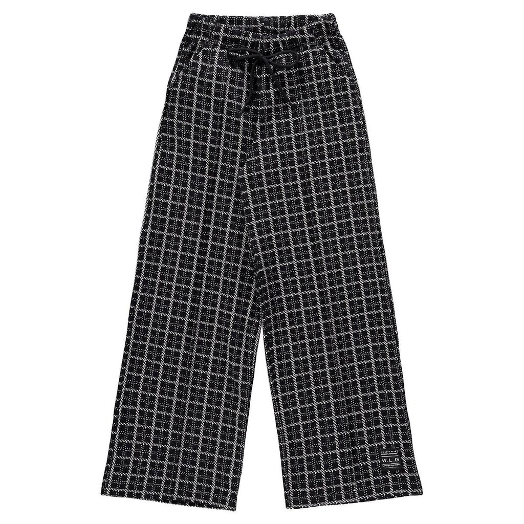 Calça Xadrez em Malha Jacquard Juvenil Gloss