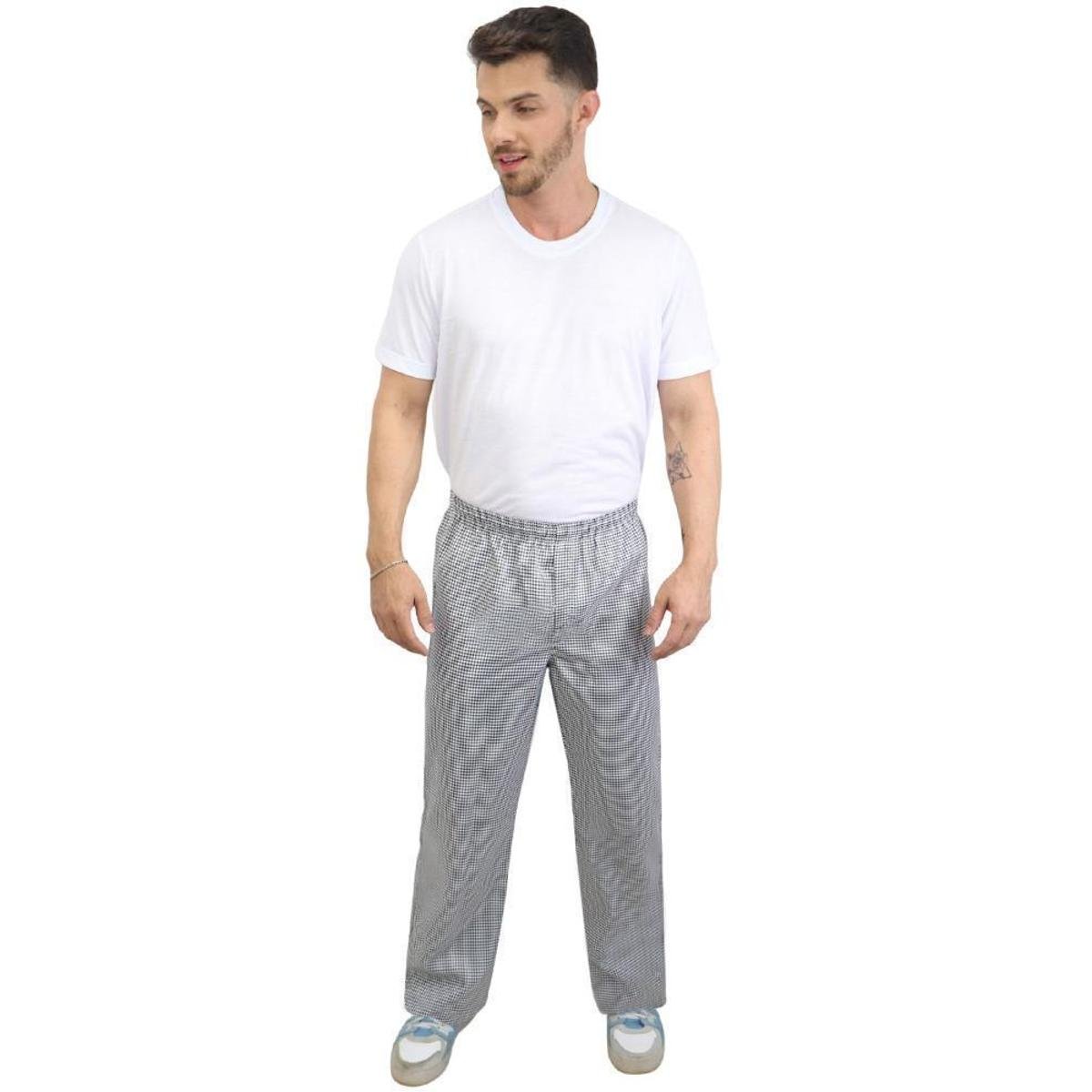 Poule Calça Xadrez Para Cozinheiro Calça Xadrez Cozinheiro