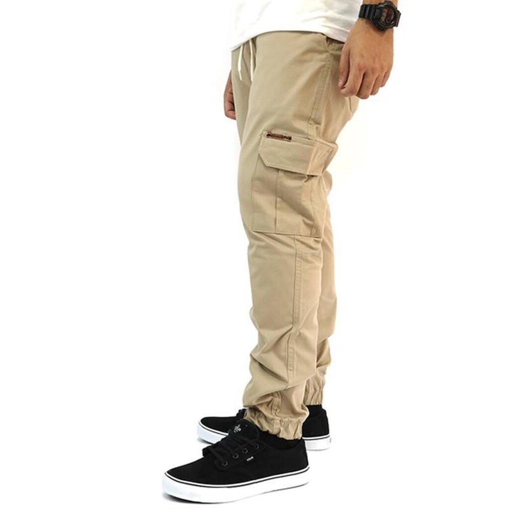 Calça Your Face Jogger Cargo Urban Cáqui