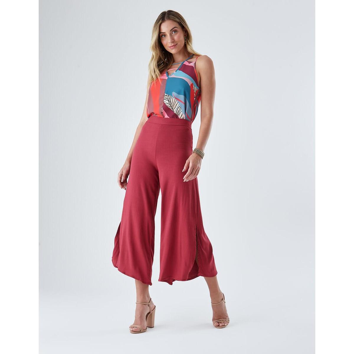 Calca Zinzane Feminina Pantacourt Giane Azul - Zinzane