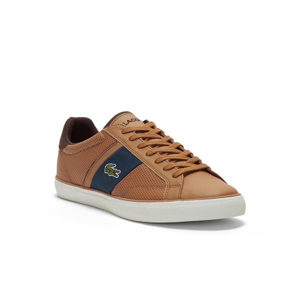 sapato lacoste marrom