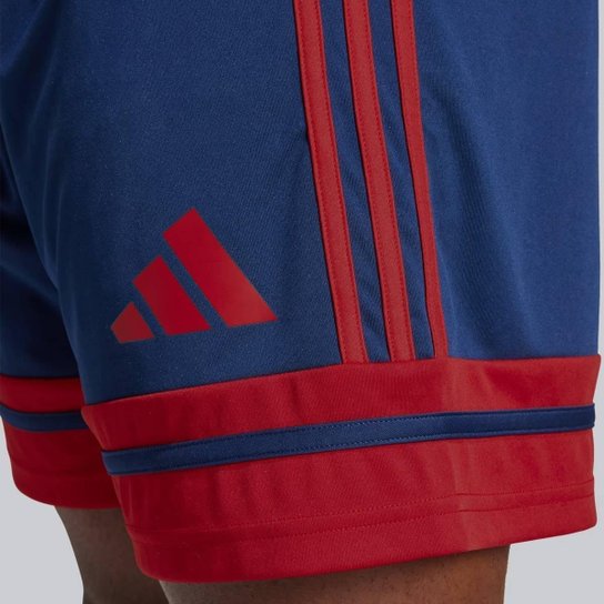 Calção Adidas Squadra 25 Marinho e Vermelho
