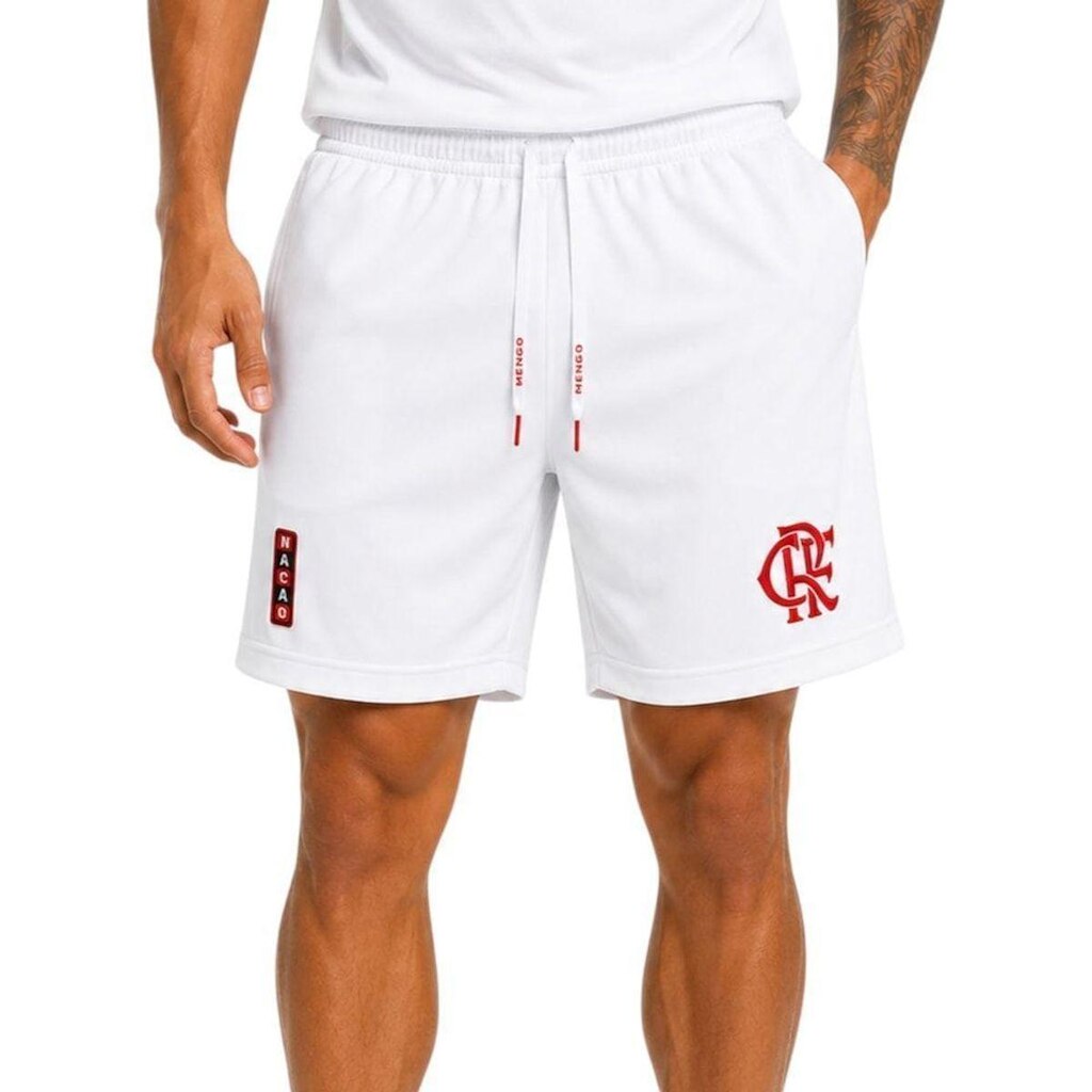 Calção Betel Flamengo Nação Masculino - Branco M