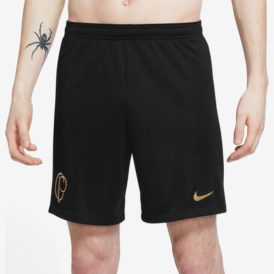 Calção Corinthians Nike Treino 23/24 Academy Pro Masculino - Preto+Dourado Menor preço em Calção Corinthians Nike Treino 23/24 Academy Pro Masculino - Preto+Dourado