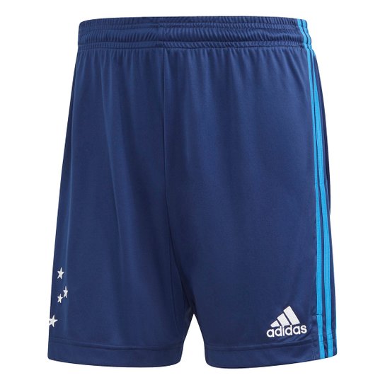 Calção Cruzeiro III 20/21 Adidas Masculino - Azul+Branco Menor preço em Calção Cruzeiro III 20/21 Adidas Masculino - Azul+Branco