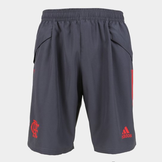 Calção Flamengo Dt 21/22 Adidas Masculino - Cinza Menor preço em Calção Flamengo Dt 21/22 Adidas Masculino - Cinza