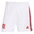 Calção Flamengo I 21/22 Adidas Masculino - Branco+Vermelho