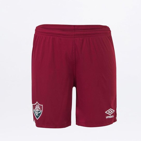 Calção Masculino Fluminense Of.2 2020 Umbro - Vinho+Branco Menor preço em Calção Masculino Fluminense Of.2 2020 Umbro - Vinho+Branco