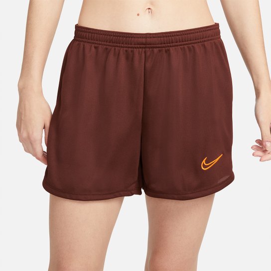 Calção Nike Academy Top Dri-Fit Feminino - Marrom+Laranja é ruim? Calção Nike Academy Top Dri-Fit Feminino - Marrom+Laranja é boa?