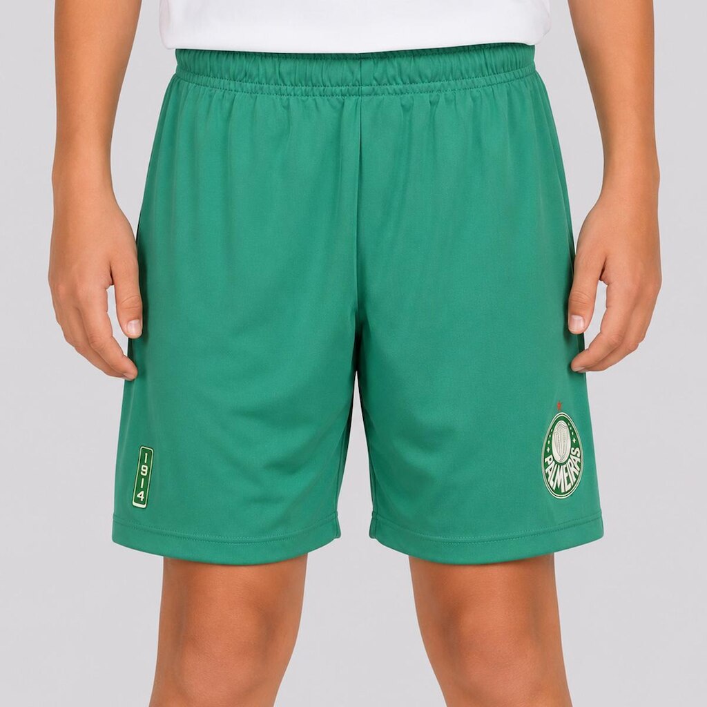 Calção Palmeiras 1914 Escudo Infantil