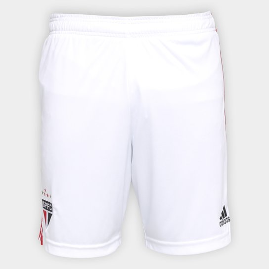 Calção São Paulo I 21/22 Adidas Masculino - Branco Menor preço em Calção São Paulo I 21/22 Adidas Masculino - Branco